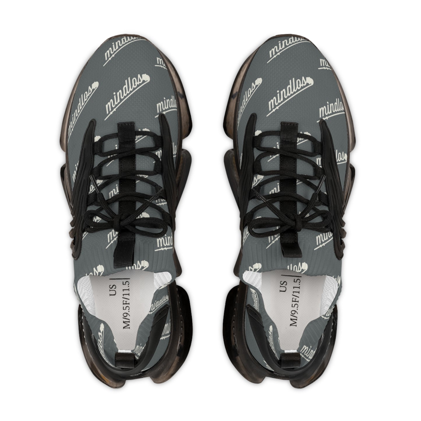 Mindlos Semathi Dark Grey Men's Mesh Sneakers