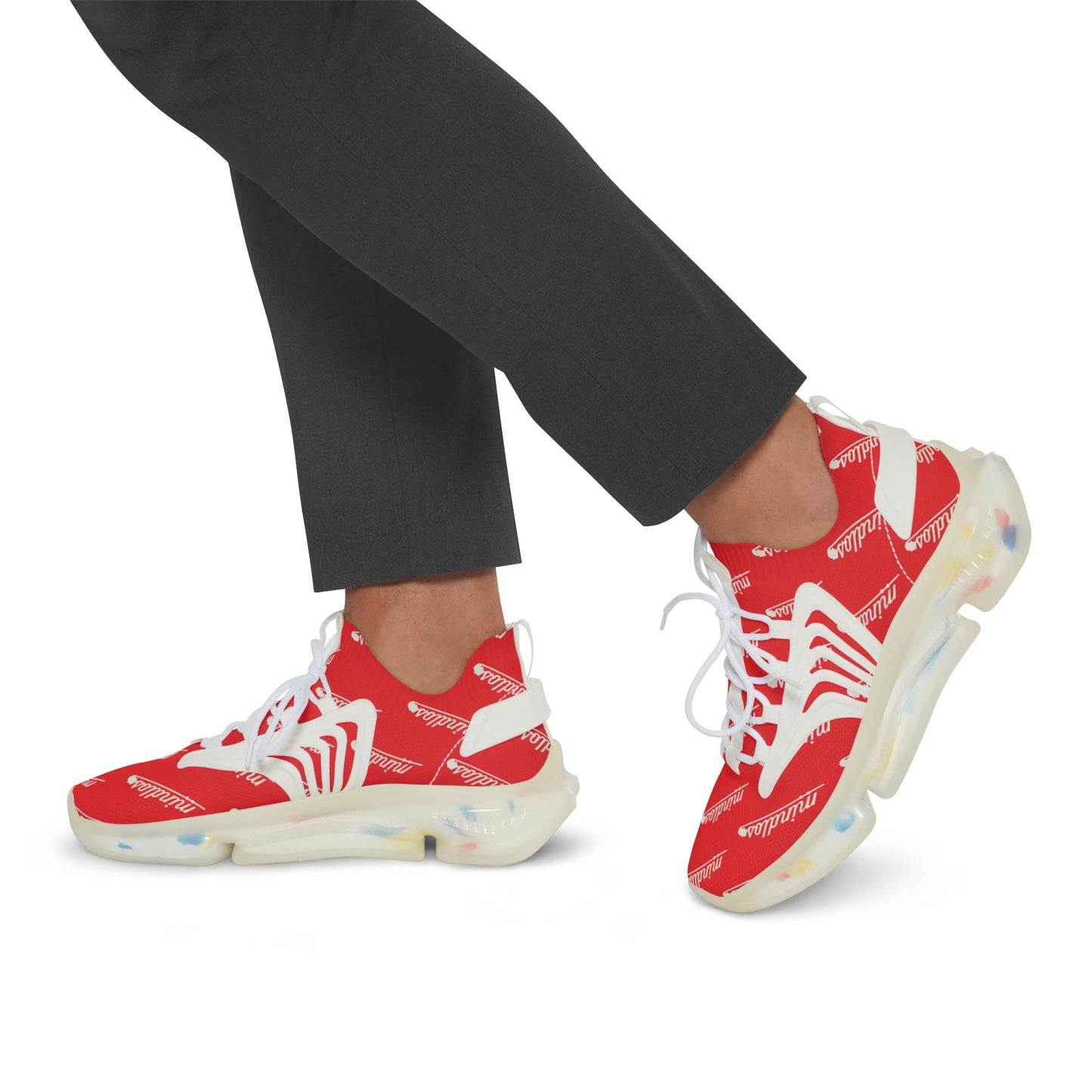 Mindlos Semathi Red Men's Mesh Sneakers