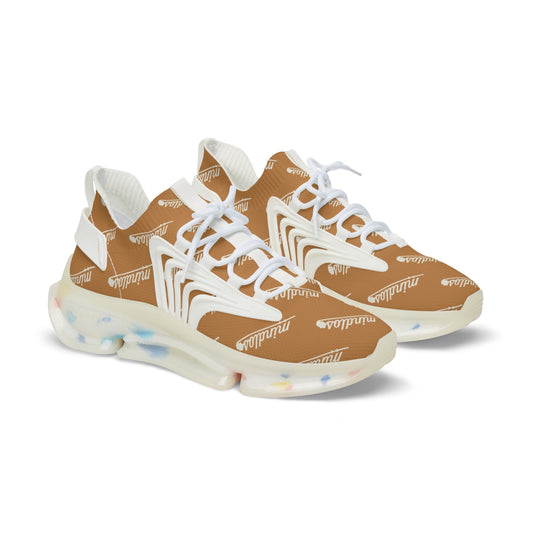 Mindlos Semathi  Light Brown Men's Mesh Sneakers