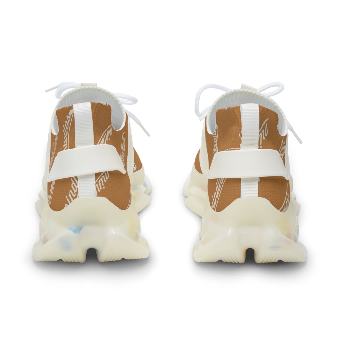 Mindlos Semathi  Light Brown Men's Mesh Sneakers