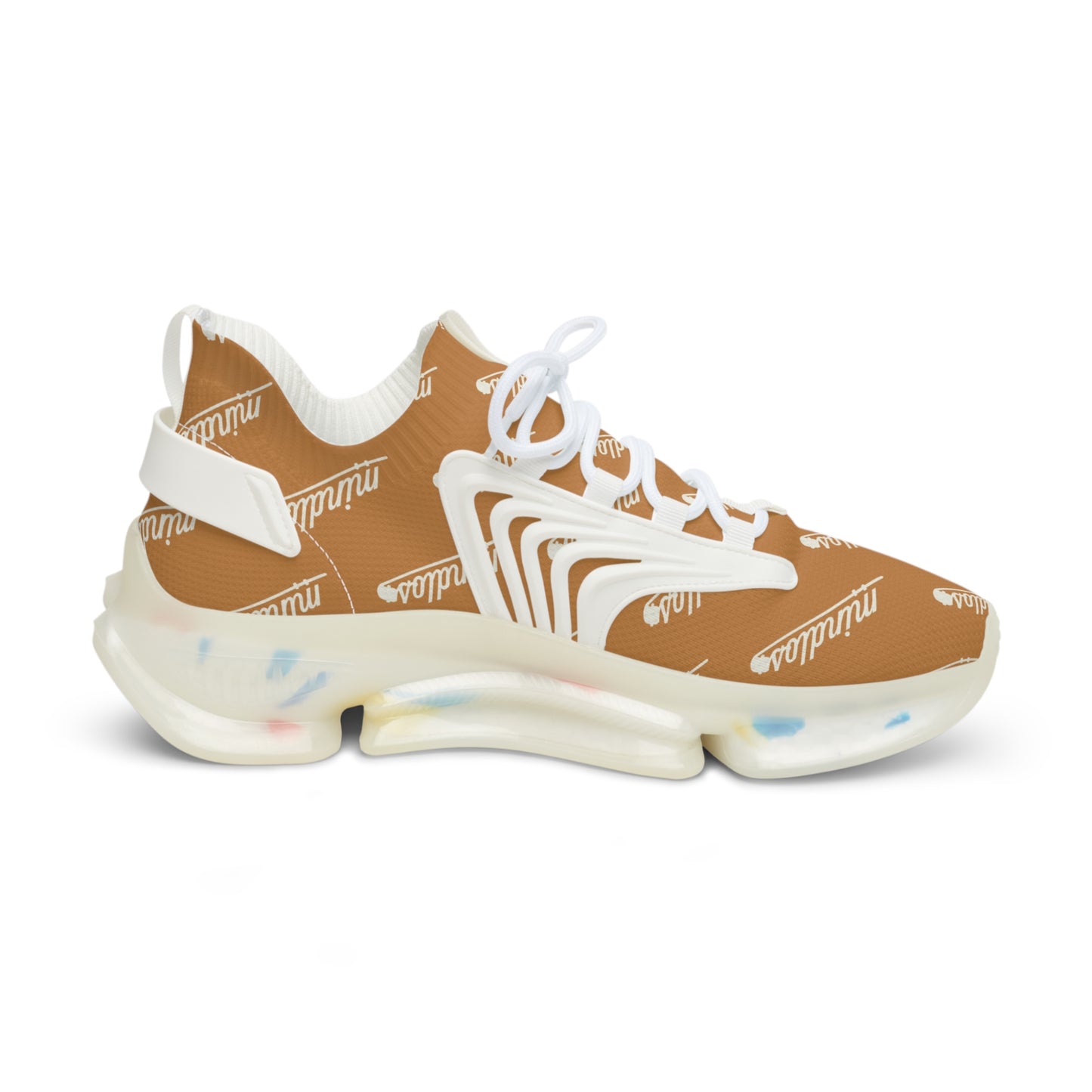 Mindlos Semathi  Light Brown Men's Mesh Sneakers