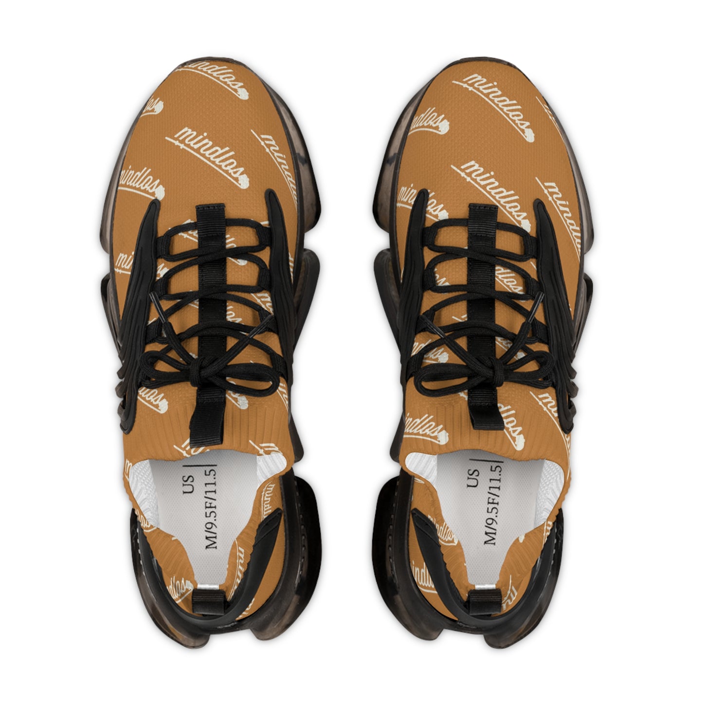 Mindlos Semathi  Light Brown Men's Mesh Sneakers