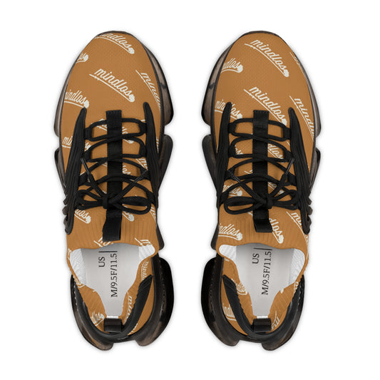 Mindlos Semathi  Light Brown Men's Mesh Sneakers